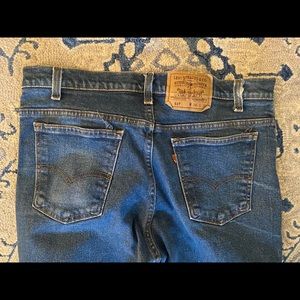 Vintage Levi’s High waisted zip orange tab